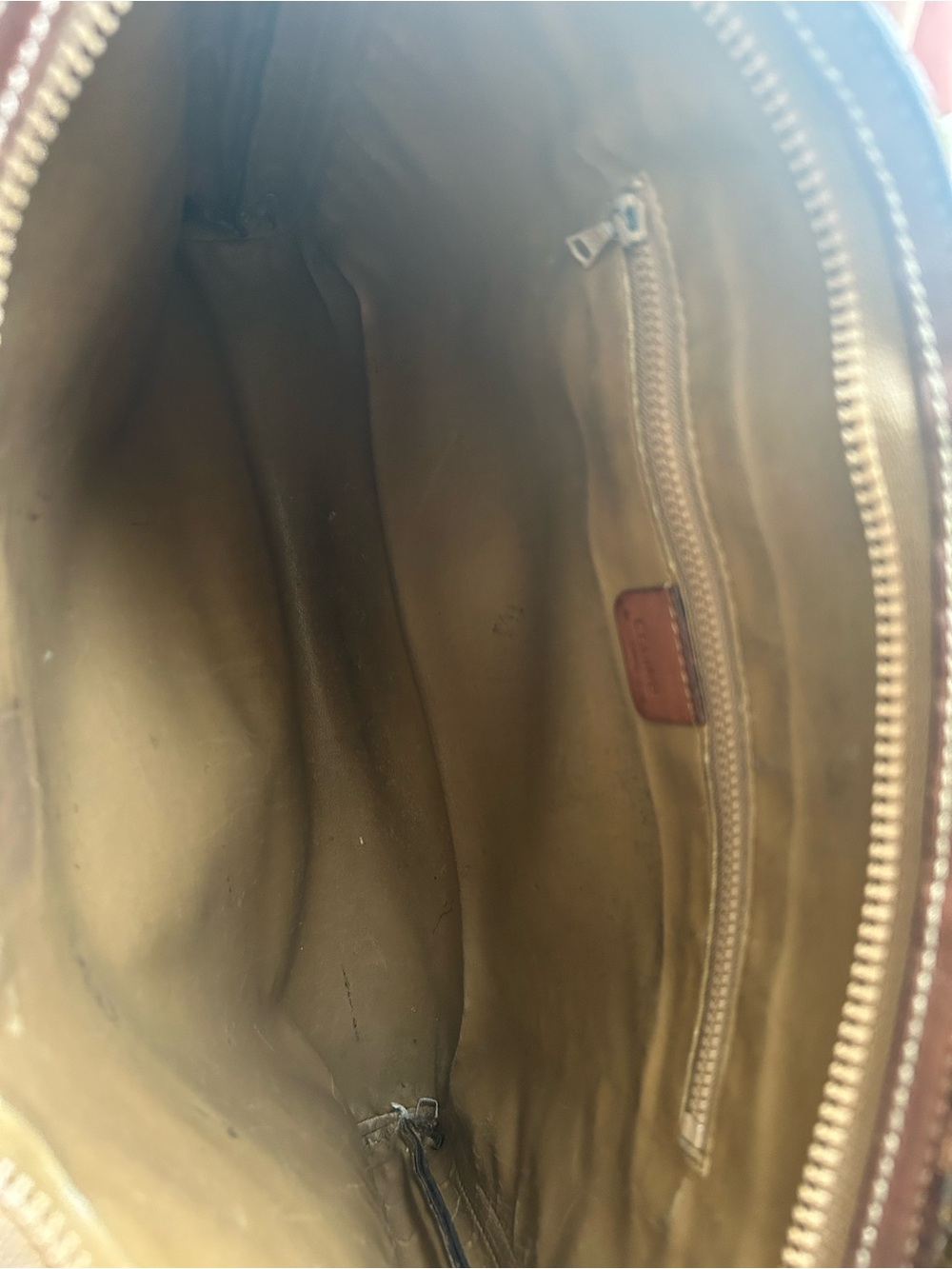Celine Brown Monogram Canvas & Leather bag - Picture 2 of 7